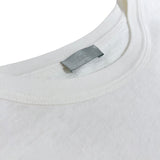 クリスチャン・ディオール Christian Dior ×DENIM TEARS　ロゴ　刺繍Tシャツ 393J696I0849 ホワイト コットン メンズ 半袖Ｔシャツ