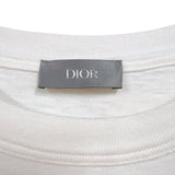 クリスチャン・ディオール Christian Dior ×DENIM TEARS　ロゴ　刺繍Tシャツ 393J696I0849 ホワイト コットン メンズ 半袖Ｔシャツ