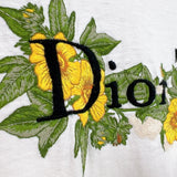 クリスチャン・ディオール Christian Dior ×DENIM TEARS　ロゴ　刺繍Tシャツ 393J696I0849 ホワイト コットン メンズ 半袖Ｔシャツ