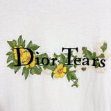 クリスチャン・ディオール Christian Dior ×DENIM TEARS　ロゴ　刺繍Tシャツ 393J696I0849 ホワイト コットン メンズ 半袖Ｔシャツ