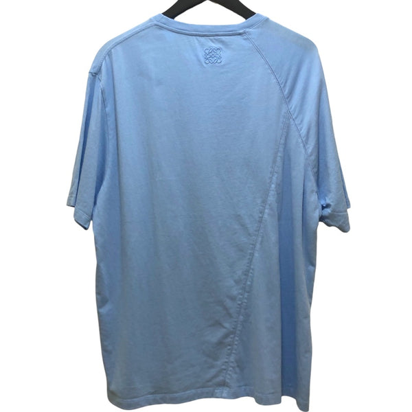 ロエベ LOEWE パズルデザインTシャツ H526Y22J67 ブルー コットン メンズ 半袖Ｔシャツ