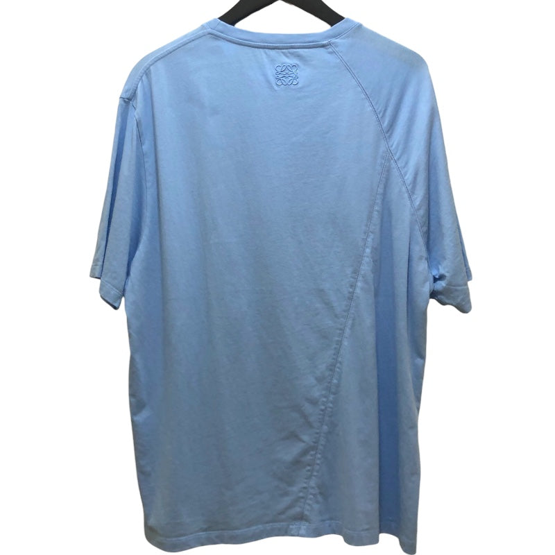 ロエベ LOEWE パズルデザインTシャツ H526Y22J67 ブルー コットン メンズ 半袖Ｔシャツ