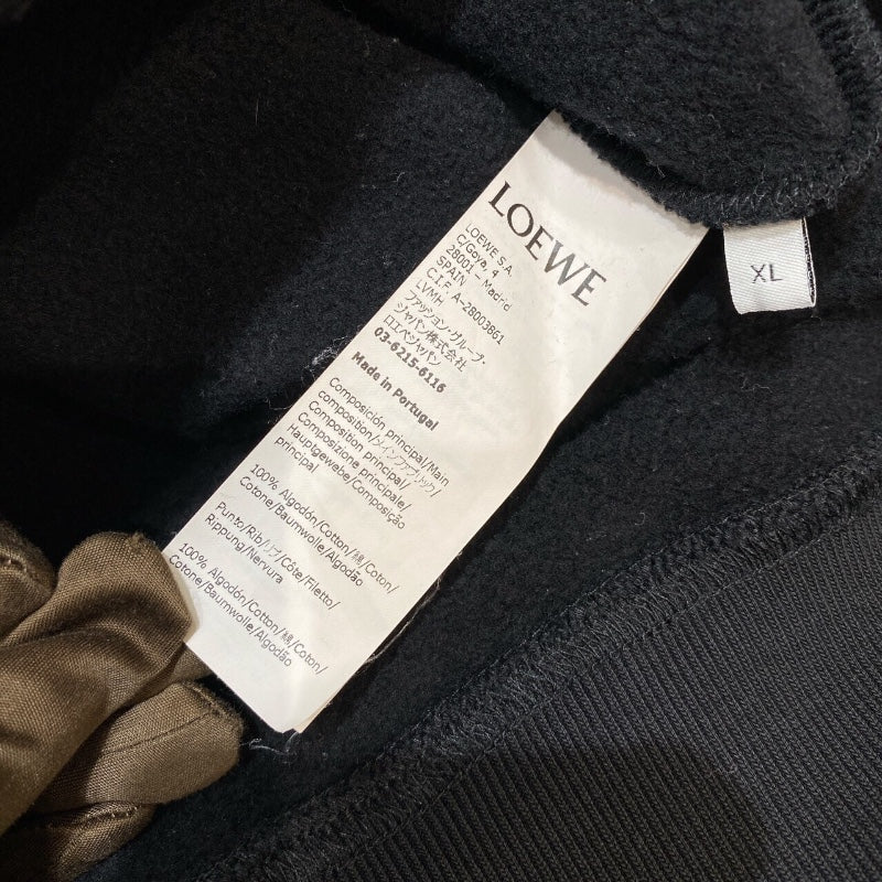ロエベ LOEWE アナグラムロゴ刺繍スウェットシャツ H800Y24X05 ブラック コットン メンズ スウェット