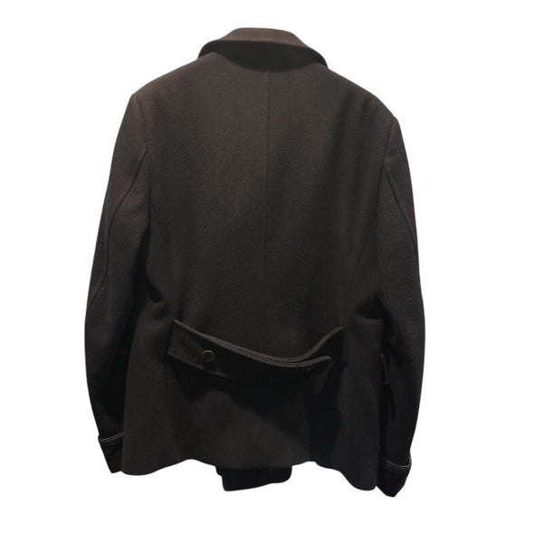 グッチ GUCCI ダブルPコート 4823F0 ネイビー ウール メンズ ピーコート