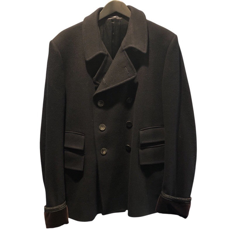 グッチ GUCCI ダブルPコート 4823F0 ネイビー ウール メンズ ピーコート