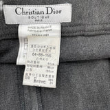 クリスチャン・ディオール Christian Dior ベルテッドデザインスカート 3E12033591 グレー コットン レディース スカート