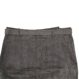 クリスチャン・ディオール Christian Dior ベルテッドデザインスカート 3E12033591 グレー コットン レディース スカート