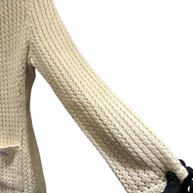 シャネル CHANEL クロシェニットジャケット P21109 クリーム コットン レディース その他アウター