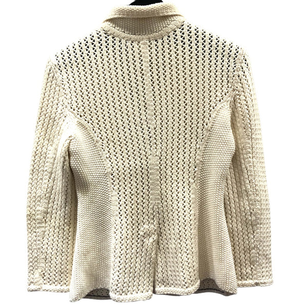シャネル CHANEL クロシェニットジャケット P21109 クリーム コットン レディース その他アウター