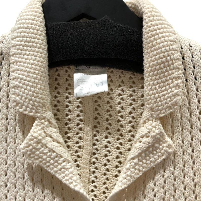 シャネル CHANEL クロシェニットジャケット P21109 クリーム コットン レディース その他アウター