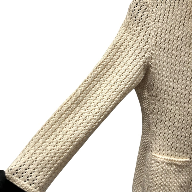 シャネル CHANEL クロシェニットジャケット P21109 クリーム コットン レディース その他アウター