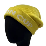 ルイ・ヴィトン LOUIS VUITTON LVカップロゴニットキャップ イエロー コットン ユニセックス その他ファッション雑貨