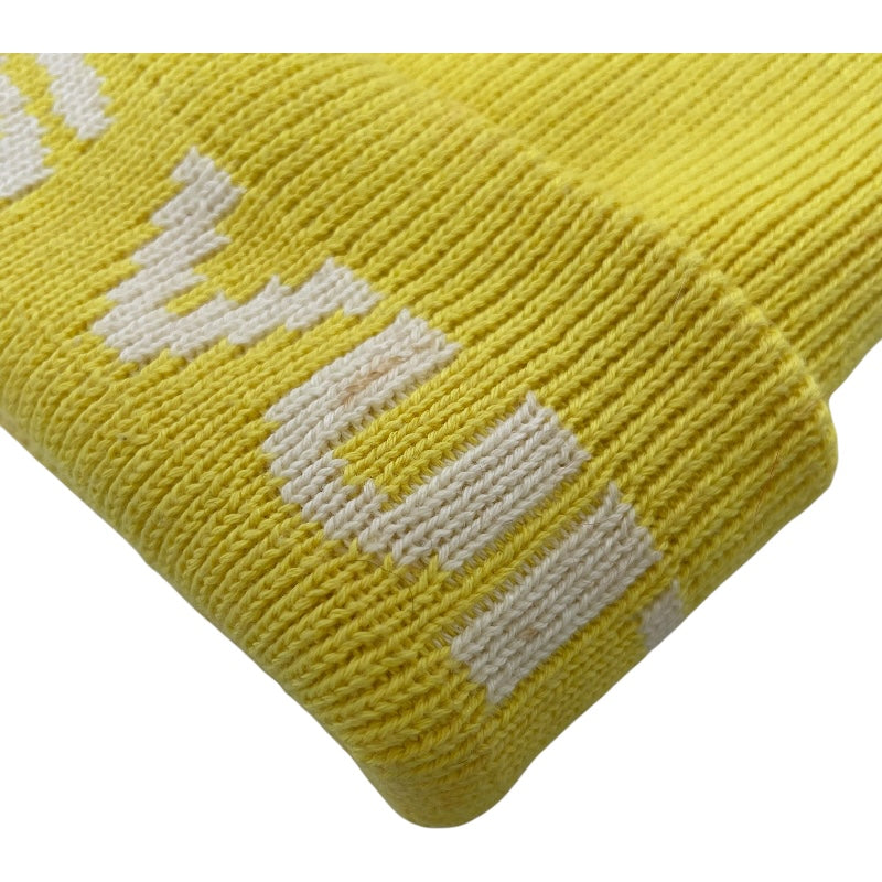 ルイ・ヴィトン LOUIS VUITTON LVカップロゴニットキャップ イエロー コットン ユニセックス その他ファッション雑貨