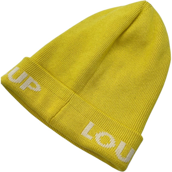 ルイ・ヴィトン LOUIS VUITTON LVカップロゴニットキャップ イエロー コットン ユニセックス その他ファッション雑貨