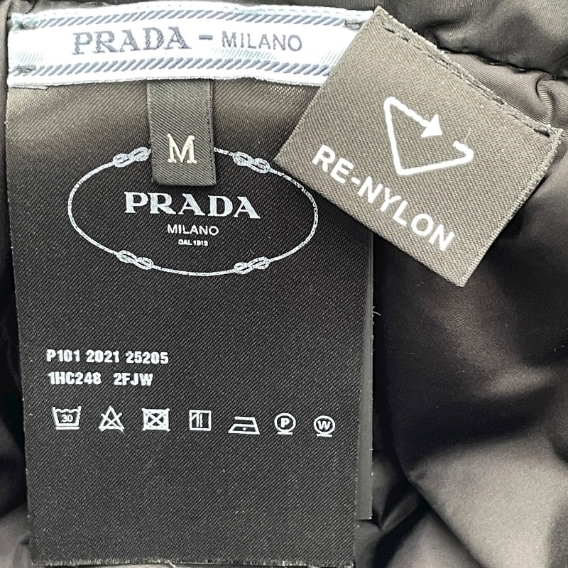 プラダ PRADA ロゴプリントボリュームバケットハット 1HC248 ブラック ナイロン ユニセックス その他ファッション雑貨