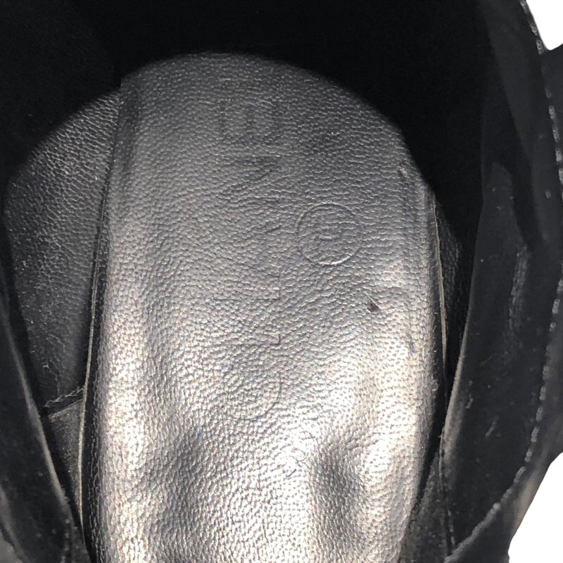 シャネル CHANEL レザーキルティングショートブーツ G28619 ブラック レザー レザー レディース ブーツ