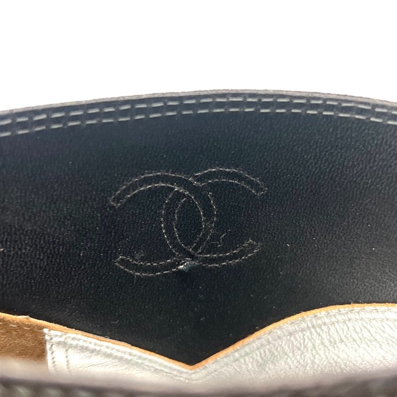 シャネル CHANEL スウェード ショートブーツ G28563 グレー スウェード レディース ブーツ