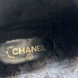 シャネル CHANEL レースアップ ショートブーツ G33855 ブラック スウェード レディース ブーツ