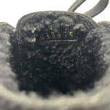 シャネル CHANEL レースアップ ショートブーツ G33855 ブラック スウェード レディース ブーツ