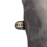 シャネル CHANEL レザーロングブーツ ブラック レザー レディース ブーツ
