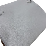 エルメス HERMES ケリー28 内縫い W刻印　(2024年製) ブルーグライシエ シルバー金具 トゴ レディース ショルダーバッグ