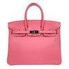 エルメス HERMES バーキン25 A刻印（2017年製) ローズアザレ　シルバー金具 スイフト レディース ハンドバッグ
