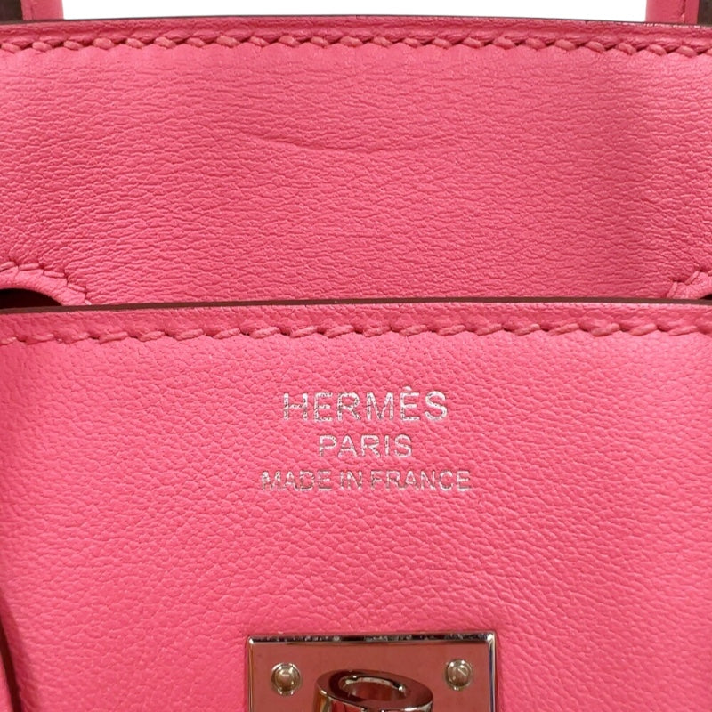 エルメス HERMES バーキン25 A刻印（2017年製) ローズアザレ　シルバー金具 スイフト レディース ハンドバッグ