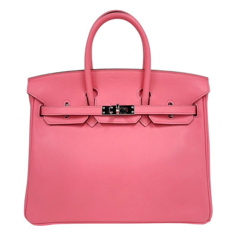 エルメス HERMES バーキン25 A刻印（2017年製) ローズアザレ　シルバー金具 スイフト レディース ハンドバッグ