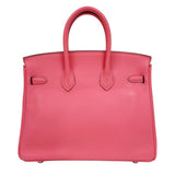エルメス HERMES バーキン25 A刻印（2017年製) ローズアザレ　シルバー金具 スイフト レディース ハンドバッグ