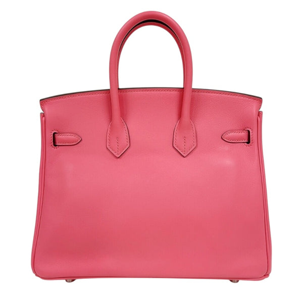 エルメス HERMES バーキン25 A刻印（2017年製) ローズアザレ　シルバー金具 スイフト レディース ハンドバッグ