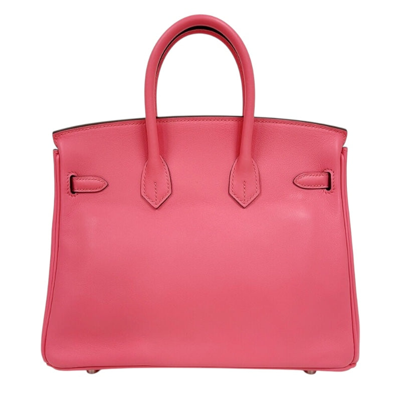 エルメス HERMES バーキン25 A刻印（2017年製) ローズアザレ　シルバー金具 スイフト レディース ハンドバッグ