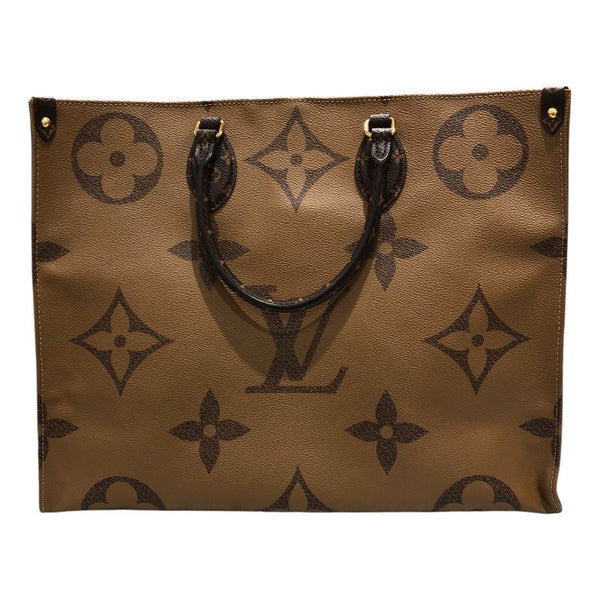 ルイ・ヴィトン LOUIS VUITTON オンザゴーGM M45320 ブラウン ジャイアント・リバース レディース トートバッグ