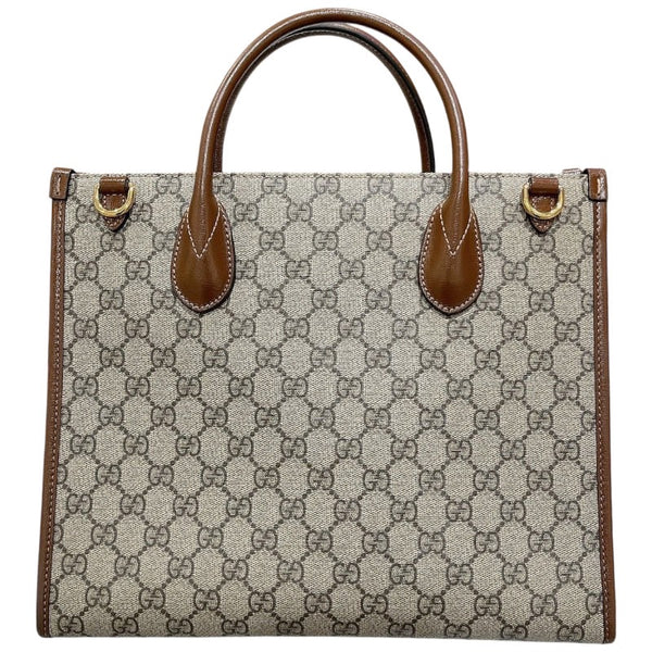 グッチ GUCCI GGスプリームハンドバッグ 659983 ブラウン GGスプリームキャンバス レディース ハンドバッグ