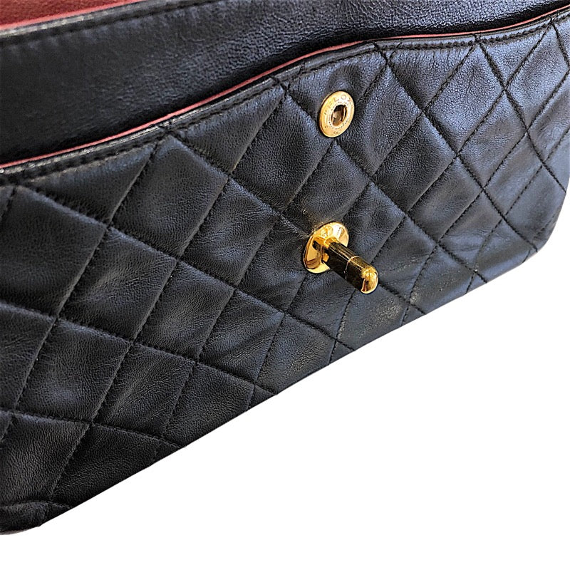 シャネル CHANEL マトラッセ23 A01113 ブラック　ゴールド金具 ラムスキン レディース ショルダーバッグ