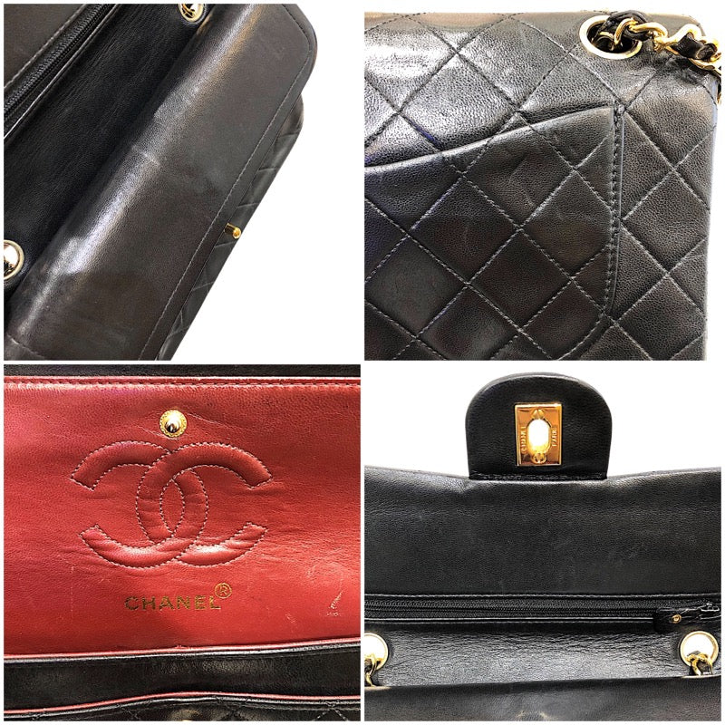 シャネル CHANEL マトラッセ23 A01113 ブラック　ゴールド金具 ラムスキン レディース ショルダーバッグ