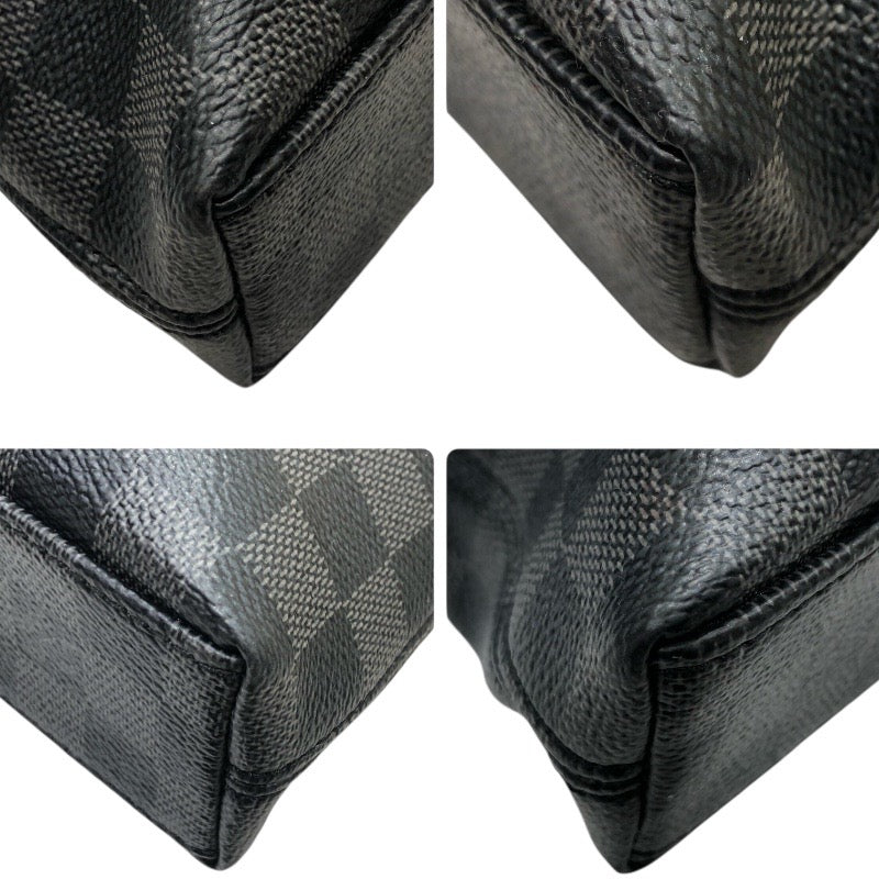 ルイ・ヴィトン LOUIS VUITTON アントンブリーフケース N40024 ブラック　シルバー金具 ダミエ・グラフィット メンズ ハンドバッグ