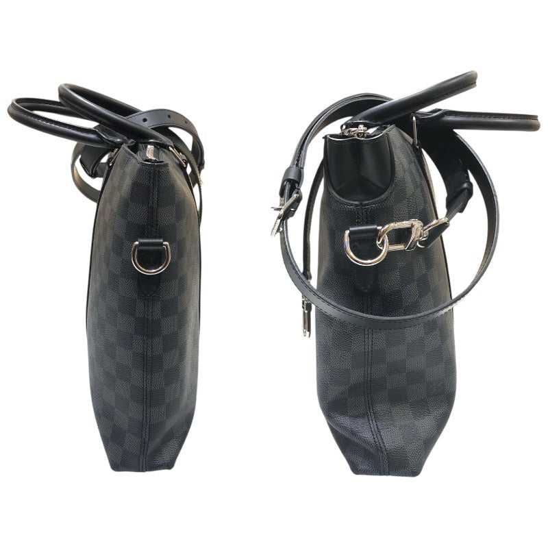 ルイ・ヴィトン LOUIS VUITTON アントンブリーフケース N40024 ブラック　シルバー金具 ダミエ・グラフィット メンズ ハンドバッグ