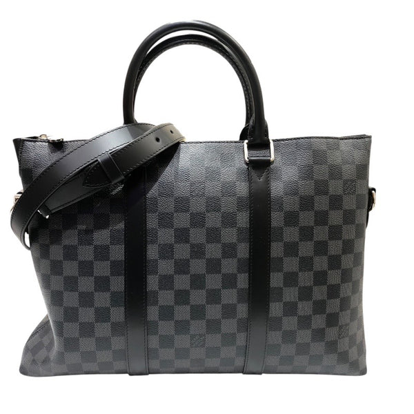 ルイ・ヴィトン LOUIS VUITTON アントンブリーフケース N40024 ブラック　シルバー金具 ダミエ・グラフィット メンズ ハンドバッグ