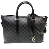 ルイ・ヴィトン LOUIS VUITTON アントンブリーフケース N40024 ブラック　シルバー金具 ダミエ・グラフィット メンズ ハンドバッグ