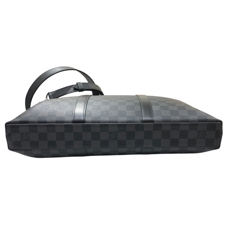 ルイ・ヴィトン LOUIS VUITTON アントンブリーフケース N40024 ブラック　シルバー金具 ダミエ・グラフィット メンズ ハンドバッグ