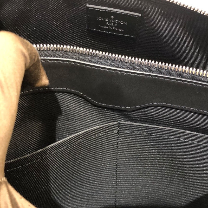 ルイ・ヴィトン LOUIS VUITTON アントンブリーフケース N40024 ブラック　シルバー金具 ダミエ・グラフィット メンズ ハンドバッグ