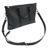 ルイ・ヴィトン LOUIS VUITTON アントンブリーフケース N40024 ブラック　シルバー金具 ダミエ・グラフィット メンズ ハンドバッグ
