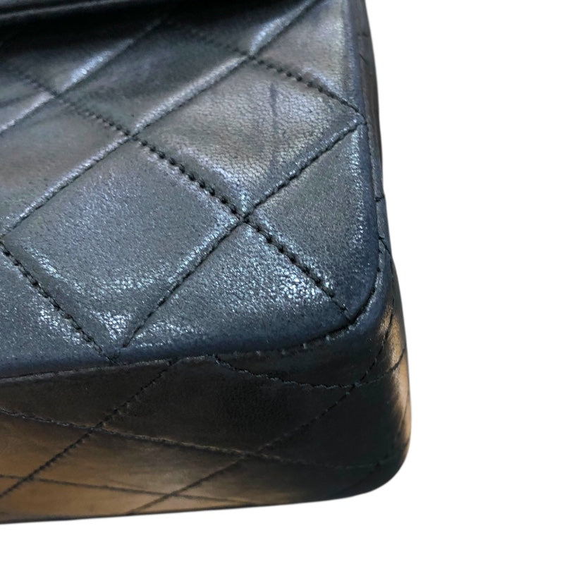 シャネル CHANEL マトラッセチェーンショルダーバッグ ブラック　ゴールド金具 ラムスキン レディース ショルダーバッグ