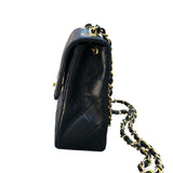 シャネル CHANEL マトラッセチェーンショルダーバッグ ブラック　ゴールド金具 ラムスキン レディース ショルダーバッグ
