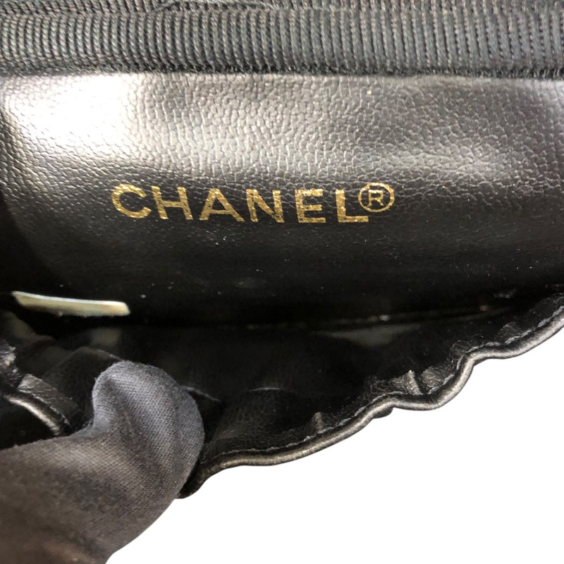 シャネル CHANEL パニティ A01997 ブラック/ゴールド金具 キャビアスキン レディース ハンドバッグ