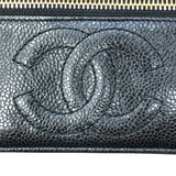 シャネル CHANEL パニティ A01997 ブラック/ゴールド金具 キャビアスキン レディース ハンドバッグ
