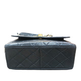 シャネル CHANEL チェーンショルダー ブラック　GD金具 ラムスキン ユニセックス ショルダーバッグ