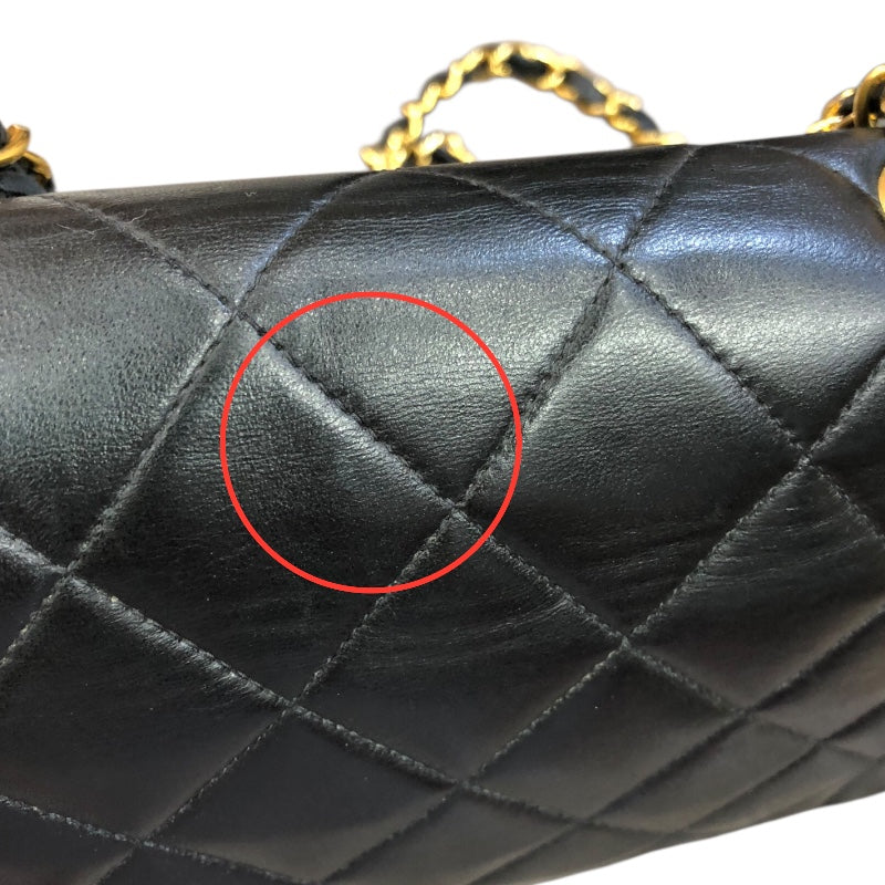 シャネル CHANEL ダイアナ22 A01164 ブラック　GD金具 ラムスキン レディース ショルダーバッグ
