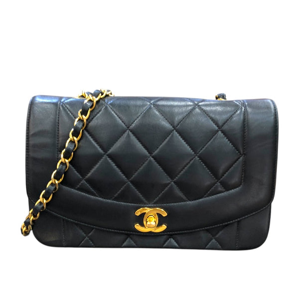 シャネル CHANEL ダイアナ22 A01164 ブラック　GD金具 ラムスキン レディース ショルダーバッグ