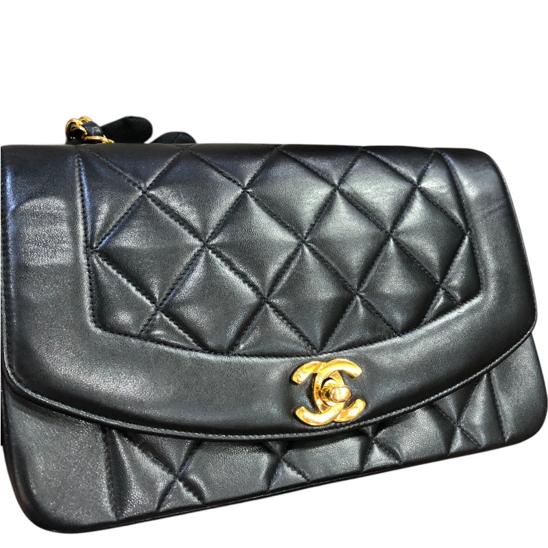 シャネル CHANEL ダイアナ22 A01164 ブラック　GD金具 ラムスキン レディース ショルダーバッグ